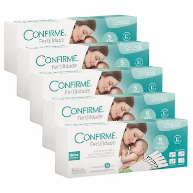 KIT 3UNI TESTE DE FERTILIDADE FEMININO CONFIRME (5 UNI) - ALAMAR TECNO