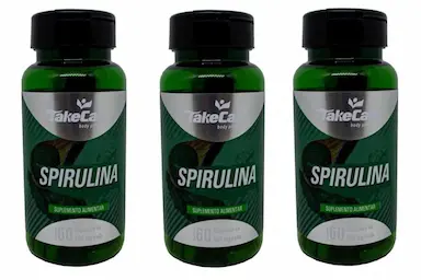 KIT 3X SPIRULINA 500MG (3X 60 CáPSULAS) - TAKE CARE