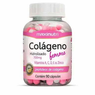 COLáGENO FEMME C/ VIT. A/C/D/E/ZINCO 90 CáPSULAS - MAXINUTRI