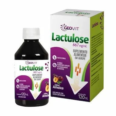 GEOVIT LACTULOSE 667MG 120ML AMEIXA - EUROFITO