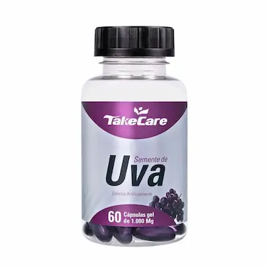 ÓLEO SEMENTE DE UVA 60 CáPS GEL - TAKE CARE