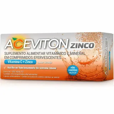 ACEVITON ZINCO + VIT C 10 COMP. EFERVESCENTES - CIMED