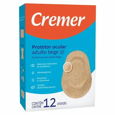PROTETOR OCULAR ADULTO BEGE COM 12 - CREMER
