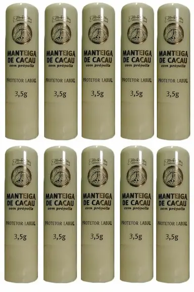 10UNI MANTEIGA DE CACAU C/ PRóPOLIS BATON - ZIINZIIN