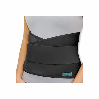 FAIXA ABDOMINAL PRETA C/ HASTES FLEXíVEIS - TAKE CARE