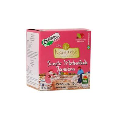 CHá SONETO MATURIDADE FEMININA ORGâNICO NAMASTê 10 SACHêS