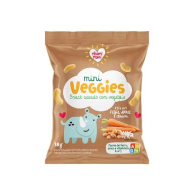 SNACK INFANTIL MINI VEGGIES FEIJãO E CENOURA NHAMI MAMI 18G