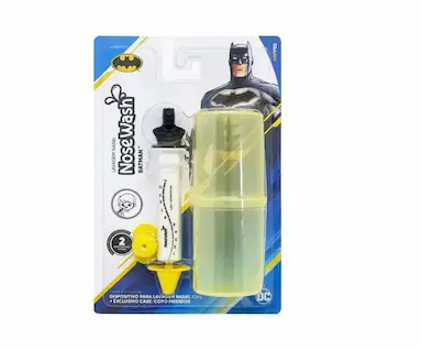 SERINGA PARA LAVAGEM NASAL COM COPO MEDIDOR BATMAN NOSEWASH - AGPMED