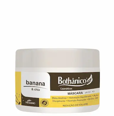 MáSCARA DE HIDRATAçãO BANANA E CHIA 250G - BOTHâNICO HAIR