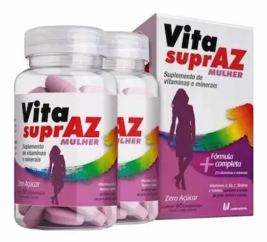 KIT 2 VITA SUPRAZ AZ MULHER 60CPS - UNIãO QUíMICA