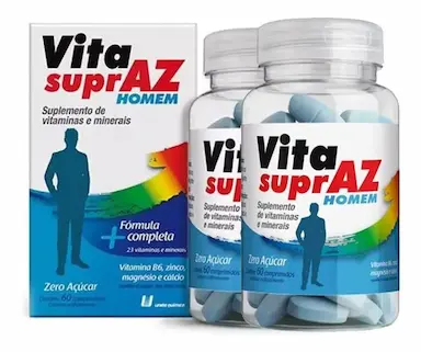KIT 2 VITA SUPRAZ AZ HOMEM COM 60CPS - UNIãO QUíMICA