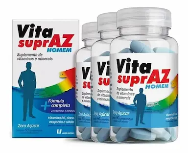 KIT 3 VITA SUPRAZ AZ HOMEM COM 60COMP - UNIãO QUíMICA