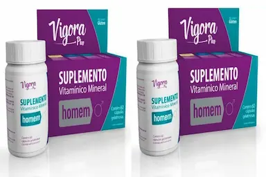 KIT 2 SUPLEMENTO VIGORA PLUS HOMEM 60CPS - PRATI