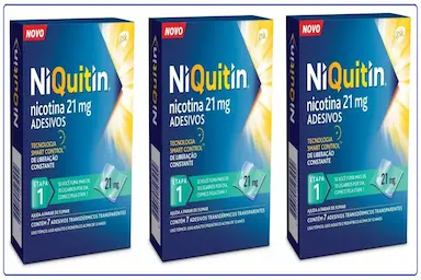 KIT 3 NIQUITIN 21MG (1ª ETAPA) 7 ADESIVOS - GSK
