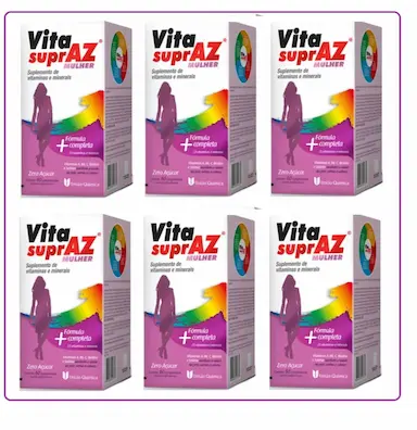 KIT 6 VITA SUPRAZ AZ MULHER 60COMP - UNIãO QUíMICA