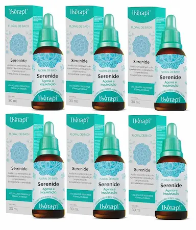 KIT COM 6 FLORAL DE BACH SERENIDE 30ML - THéRAPI