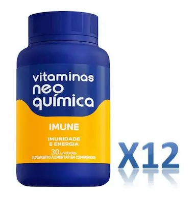 KIT 12 VITAMINA IMUNE 30 CáPSULAS - NEO QUIMICA