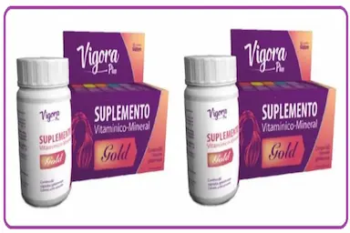 KIT COM 2 VITAMINA VIGORA PLUS GOLD 60 CáPSULAS - PRATI