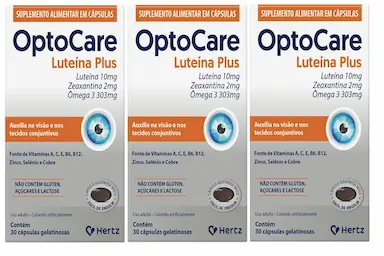 KIT 3 SUPLEMENTO OPTOCARE LUTEíNA PLUS 30 CPS - KLEY HERTZ