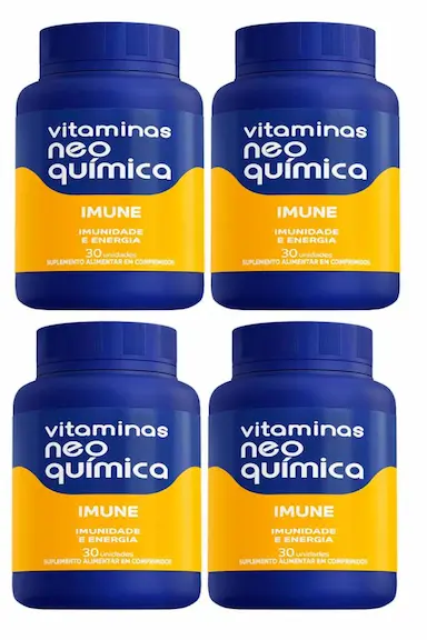 KIT 4 VITAMINA IMUNE 30 CáPSULAS - NEO QUIMICA