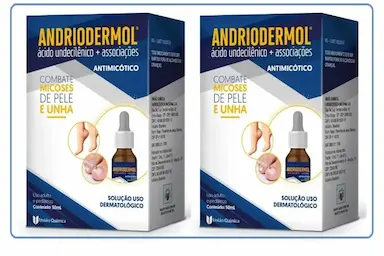 KIT COM 2 ANDRIODERMOL LOçãO 50ML MICOSE – UNIãO QUíMICA