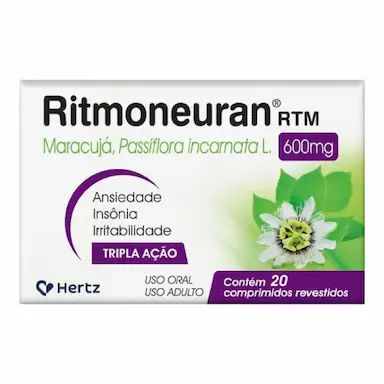 RITMONEURAN MARACUJá 600MG 20 COMPRIMIDOS - KLEY HERTZ