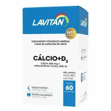 SUPLEMENTO LAVITAN CáLCIO + D3 COM 60 CáPSULAS - CIMED