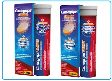 KIT COM 2 CIMEGRIPE IMUNE 16CPS VITAMINAC - CIMED