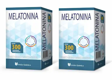 KIT 2 SUPLEMENTO ALIMENTAR MELATONINA 300 CPS- UNIãO QUIMICA