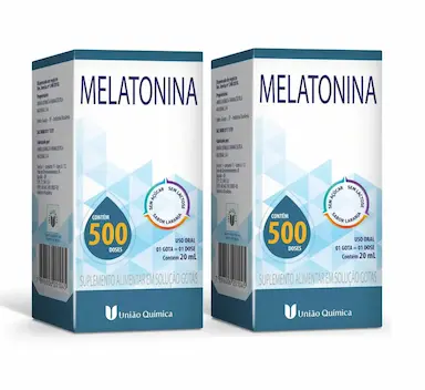 KIT 2 SUPLEMENTO MELATONINA 500 GOTAS 20ML - UNIãO QUíMICA