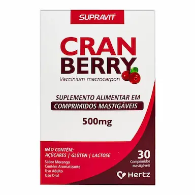 SUPLEMENTO SUPRAVIT CRANBERRY 500MG 30 CáPSULAS - KLEY HERTZ