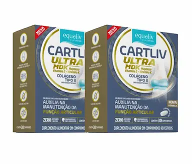 KIT 2 SUPLEMENTO CARTLIV ULTRA MDK 30 CáPSULAS - EQUALIV