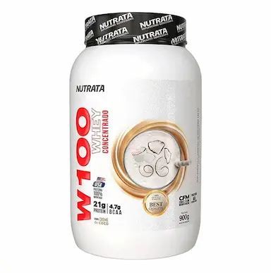 WHEY PROTEIN CONCENTRADO W100 NUTRATA CREME DE COCO 900G