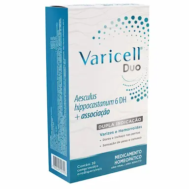 VARICELL DUO 30 COMPRIMIDOS SINTOMAS DE VARIZES/HEMORROIDAS
