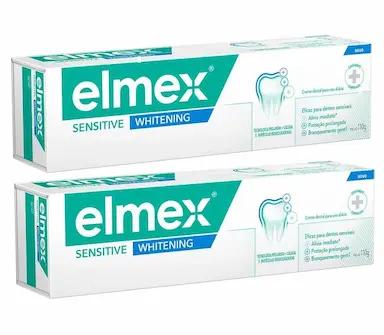 KIT 2 PASTA DE DENTE ELMEX SENSITIVE EM CREME 110G - ELMEX