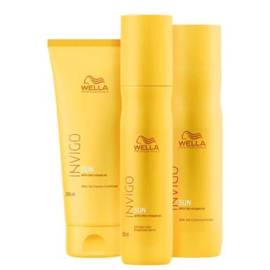 WELLA PROFESSIONALS INVIGO SUN KIT SHAMPOO + CONDICIONADOR + LEAVE-IN