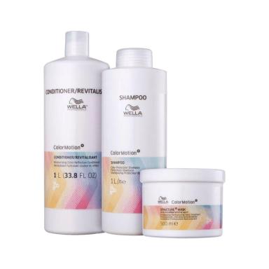 WELLA PROFESSIONALS COLOR MOTION SHAMPOO E CONDICIONADOR 1L + MÁSCARA 500ML
