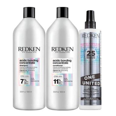 REDKEN ACIDIC BONDING CONCENTRATE DUO GRANDE + REDKEN ONE UNITED 25 BENEFITS LEAVE-IN 400ML