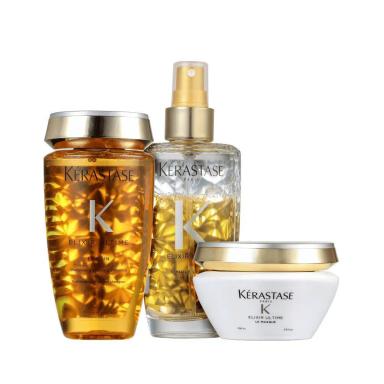 KÉRASTASE ELIXIR ULTIME MASQUE LÃ©GÃ¨RE KIT (SHAMPOO + MÁSCARA + OLÃ©O)