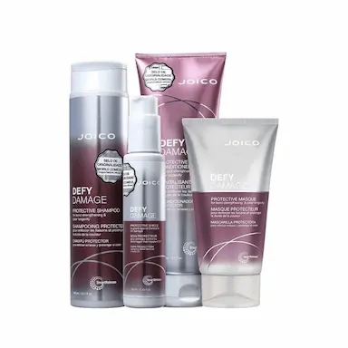 JOICO DEFY DAMAGE HOME CARE SHAMPOO + CONDICIONADOR + MÁSCARA E LEAVE-IN