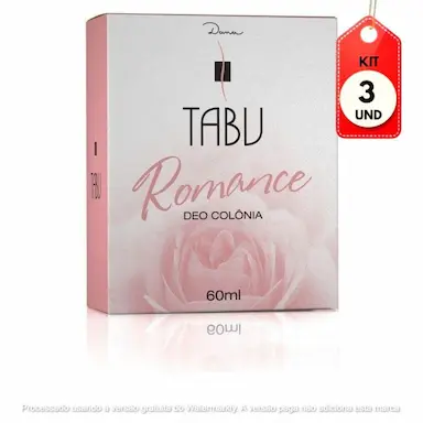 KIT C/03 TABU ROMANCE DEO COLôNIA 60ML