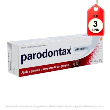 KIT C/03 PARODONTAX BRANQUEADOR CREME DENTAL 50G