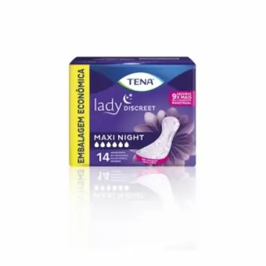 TENA LADY MAXI NIGHT ABSORVENTE C/14