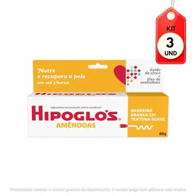 KIT C/03 JOHNSON'S HIPOGLóS POMADA AMêNDOAS 40G