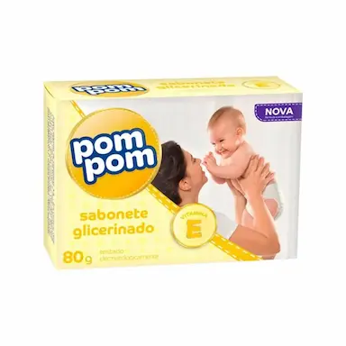 POM POM GLICERINADO SABONETE 80G