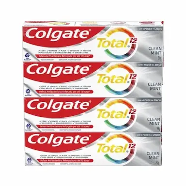 COLGATE TOTAL 12 CREME DENTAL CLEAR MINT 4X90G