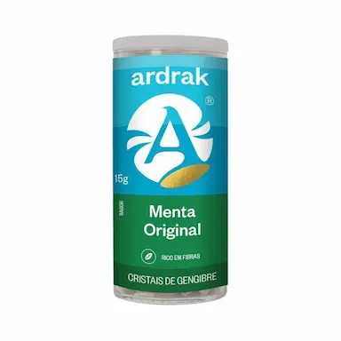 ARDRAK CRISTAIS DE GENGIBRE TUBO MENTA 15G