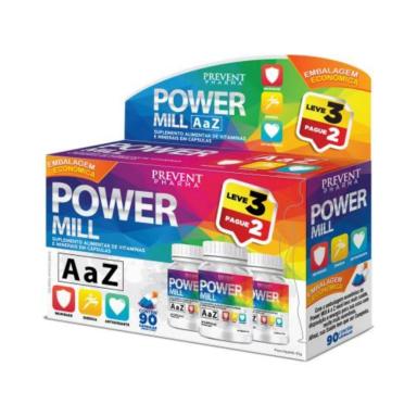 POWER MILL A A Z 90 CáPS - PREVENT PHARMA