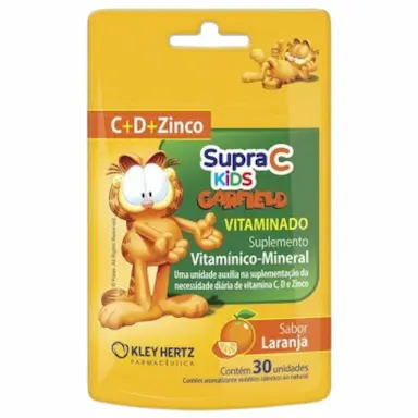SUPRA C KIDS VITAMINADO LARANJA COM 30 GOMAS - HERTZ