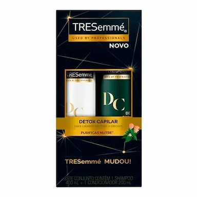 KIT TRESEMME DETOX SHAMPOO 400ML + CONDICIONADOR 200ML
